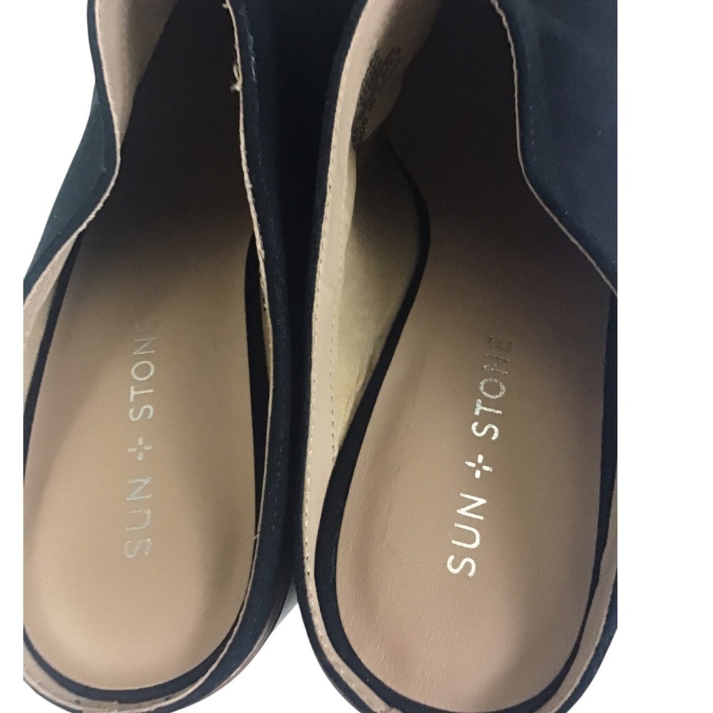 Sun + Stone Sierraa Slip-On Platform Mule Pumps for Macy's Black Size  Size 11 - Picture 9 of 11